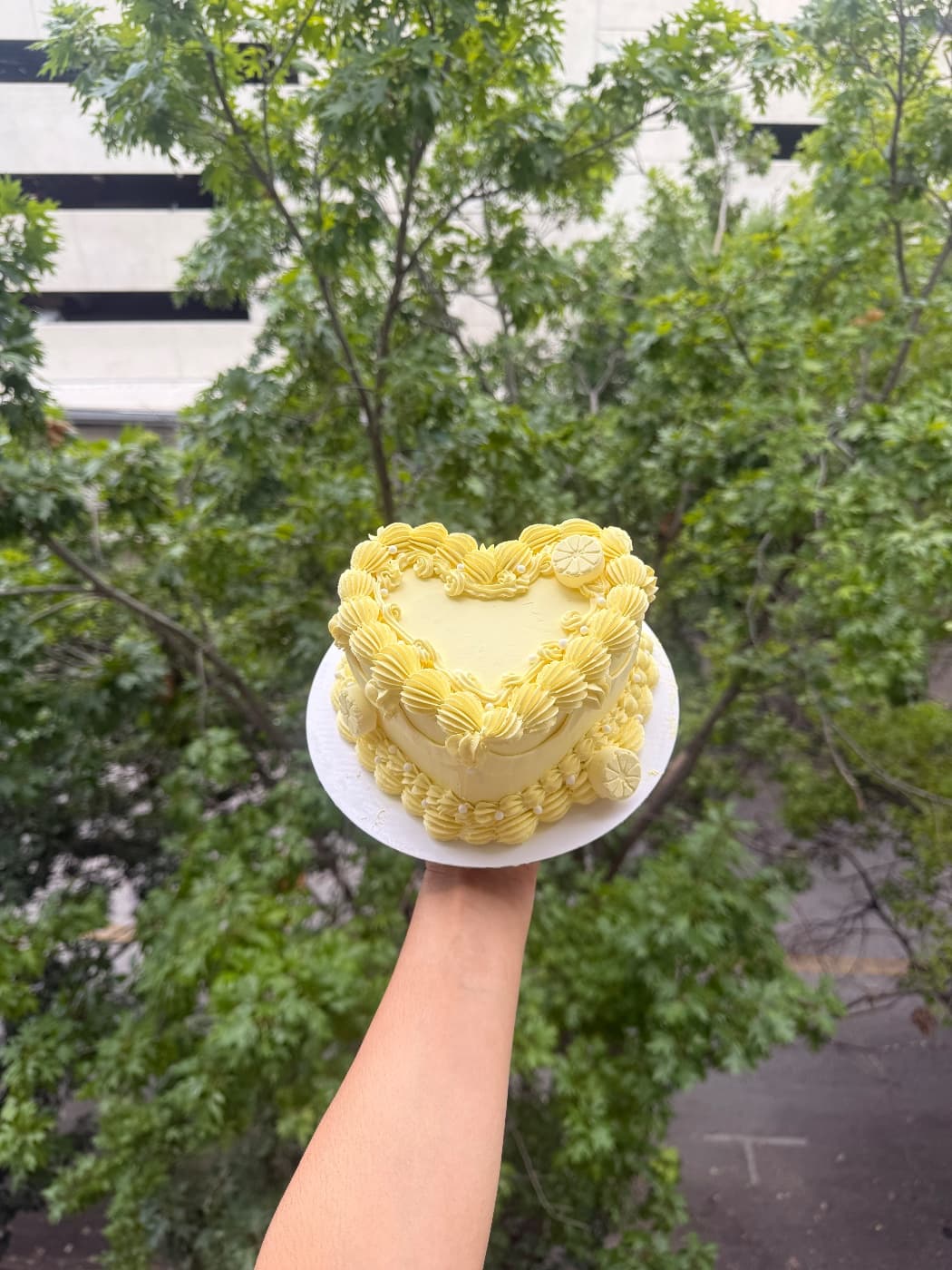 Classic Vintage Heart Cake